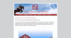 Desktop Screenshot of highstandardstable.com